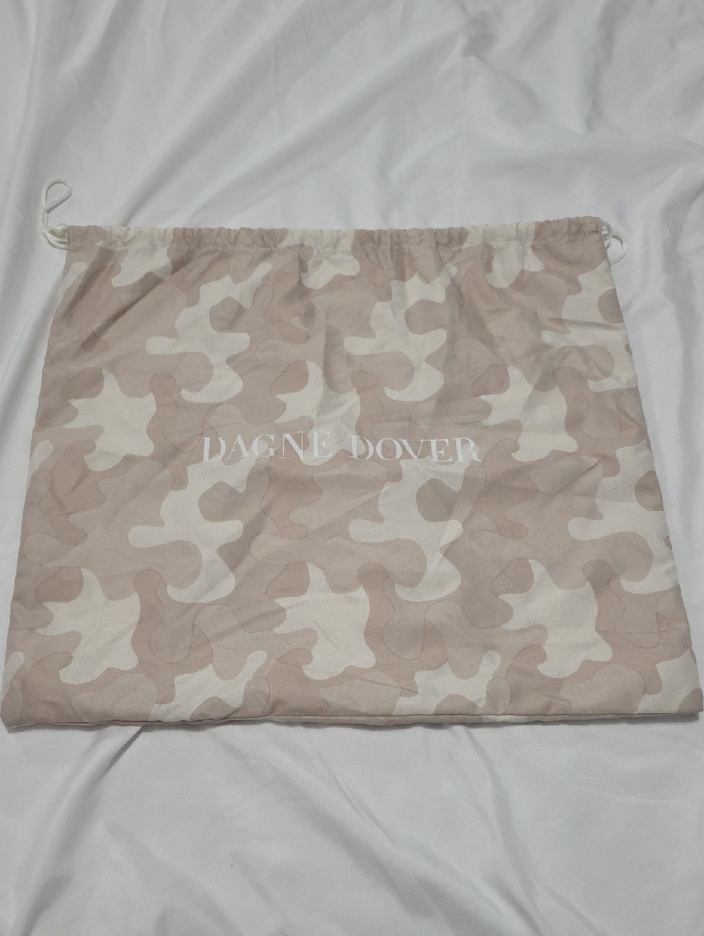 Dagne Dover Pink Camo Drawstring Dust Bag
